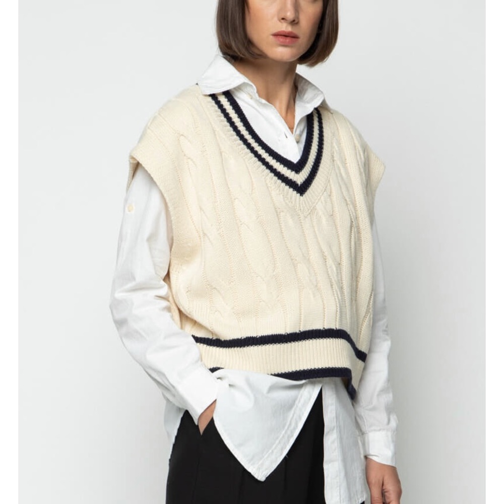 OAK + FORT SWEATER VEST